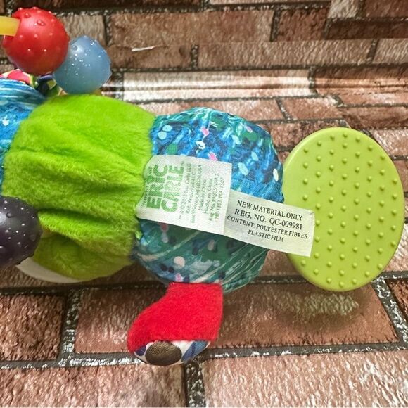 Very Hungry Caterpillar Teether Rattle sensory soft toy - Picture 4 of 8